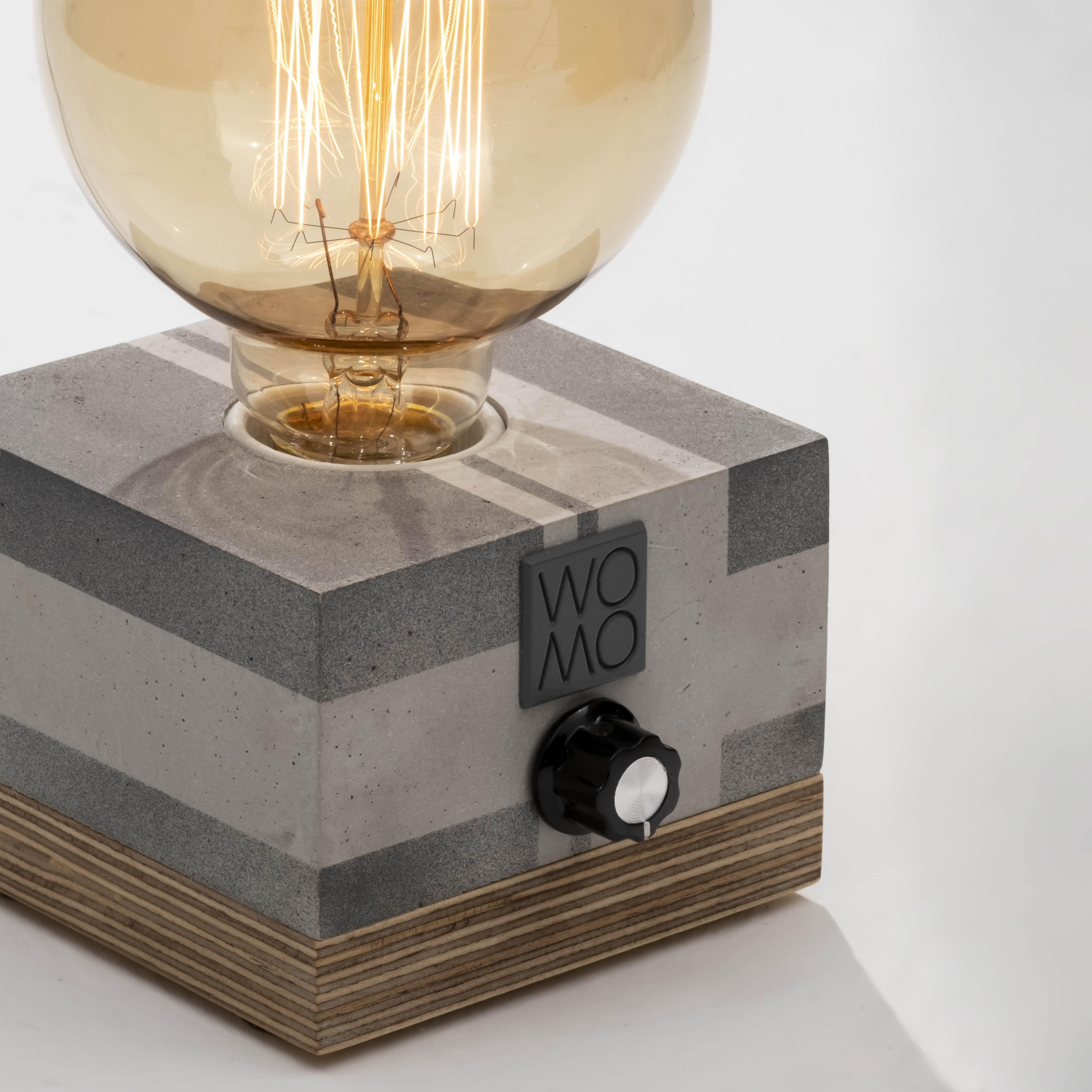 Circuit Antresit Concrete Table Lamp with Dimmer - Globe